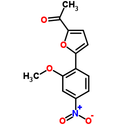 1-[5-(2-METHOXY-4-NITRO-PHENYL)-FURAN-2-YL]-ETHANONE Structure