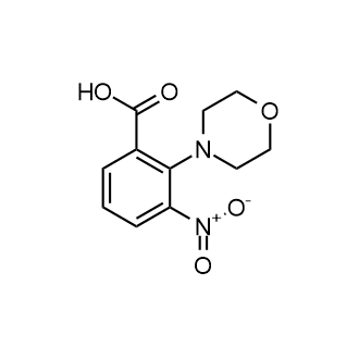 2-(吗啉-4-基)-3-硝基苯甲酸结构式