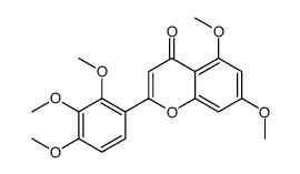 5,7-dimethoxy-2-(2,3,4-trimethoxyphenyl)chromen-4-one结构式