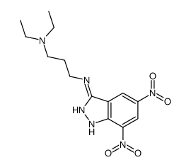 N-(5,7-dinitro-1H-indazol-3-yl)-N',N'-diethylpropane-1,3-diamine Structure