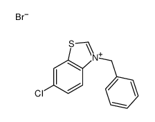 3-benzyl-6-chloro-1,3-benzothiazol-3-ium,bromide结构式
