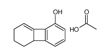acetic acid,4b,5,6,7-tetrahydrobiphenylen-1-ol结构式