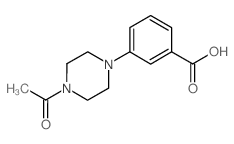 3-(4-Acetylpiperazin-1-yl)benzoic acid structure