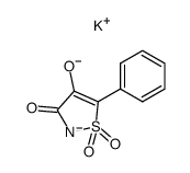4-hydroxy-5-phenyl-3(2H)-isothiazolone 1,1-dioxide dipotassium salt结构式
