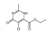 ethyl 5-chloro-6-hydroxy-2-Methylpyrimidine-4-carboxylate结构式