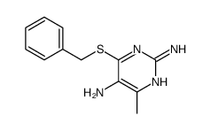 4-benzylsulfanyl-6-methylpyrimidine-2,5-diamine结构式