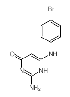 4-Pyrimidinol,2-amino-6-(p-bromoanilino)- (7CI) structure