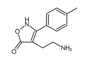 5(2H)-Isoxazolone, 4-(2-aminoethyl)-3-(4-methylphenyl) Structure