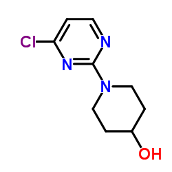 1-(4-Chloro-2-pyrimidinyl)-4-piperidinol Structure