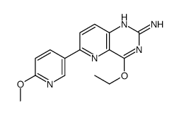 4-ethoxy-6-(6-methoxypyridin-3-yl)pyrido[3,2-d]pyrimidin-2-amine结构式