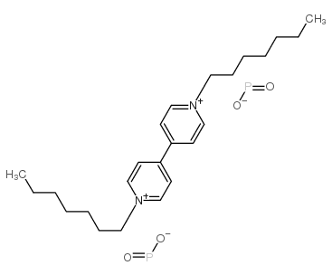 1,1'-Diheptyl-4,4'-bipyridinium diphosphinate Structure