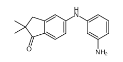 5-(3-aminoanilino)-2,2-dimethyl-3H-inden-1-one Structure