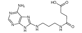 8-(succinylamido-3-propylamino)adenine结构式