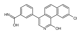 3-(9-chloro-1-oxo-2H-benzo[h]isoquinolin-4-yl)benzamide结构式