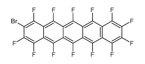 2-bromo-1,3,4,5,6,7,8,9,10,11,12,13,14-tridecafluoropentacene结构式