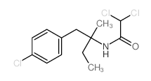 Acetamide,2,2-dichloro-N-[1-[(4-chlorophenyl)methyl]-1-methylpropyl]- structure