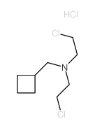 Cyclobutanemethanamine,N,N-bis(2-chloroethyl)-, hydrochloride (1:1) Structure