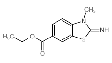 ethyl 2-imino-3-methyl-1,3-benzothiazole-6-carboxylate Structure