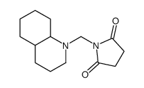 1-(3,4,4a,5,6,7,8,8a-octahydro-2H-quinolin-1-ylmethyl)pyrrolidine-2,5-dione结构式