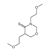 3,5-bis(2-methoxyethyl)-1,3-oxazinane-4-thione结构式