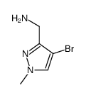 (4-bromo-1-methyl-1H-pyrazol-3-yl)methanamine structure