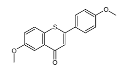 6-methoxy-2-(4-methoxyphenyl)thiochromen-4-one结构式