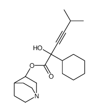 1-azabicyclo[2.2.2]octan-3-yl 2-cyclohexyl-2-hydroxy-5-methylhex-3-ynoate Structure