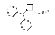 2-(1-benzhydrylazetidin-2-yl)acetonitrile structure