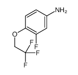 3-Fluoro-4-(2,2,2-trifluoroethoxy)aniline结构式