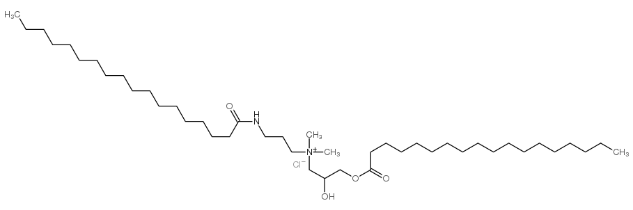 [2-hydroxy-3-[(1-oxooctadecyl)oxy]propyl]dimethyl[3-[(1-oxooctadecyl)amino]propyl]ammonium chloride picture