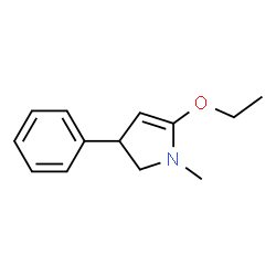 1H-Pyrrole,5-ethoxy-2,3-dihydro-1-methyl-3-phenyl-(9CI) structure