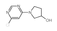 1-(6-Chloro-4-pyrimidinyl)-3-pyrrolidinol结构式