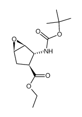 ethyl (1S,2R,3S,5R)-2-[(2-methylpropan-2-yl)oxycarbonylamino]-6-oxabicyclo[3.1.0]hexane-3-carboxylate Structure