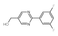 [2-(3,5-Difluoro-phenyl)-pyrimidin-5-yl]-methanol结构式