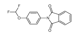 2-[4-(difluoromethoxy)phenyl]isoindole-1,3-dione结构式