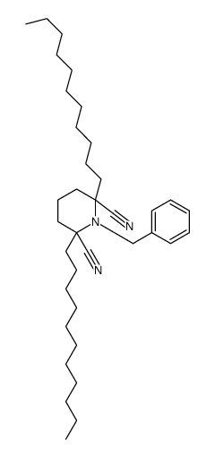 1-benzyl-2,6-di(undecyl)piperidine-2,6-dicarbonitrile结构式