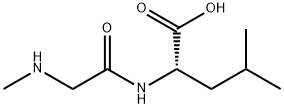 L-Leucine, N-methylglycyl-结构式