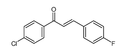 2-Propen-1-one, 1-(4-chlorophenyl)-3-(4-fluorophenyl)结构式