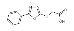 2-[(5-phenyl-1,3,4-oxadiazol-2-yl)sulfanyl]acetic acid Structure