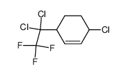 3-(2,2,2-trifluoro-1,1-dichloroethyl)-6-chloro-1-cyclohexene结构式