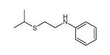 N-(2-isopropylsulfanyl-ethyl)-aniline结构式