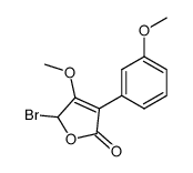 5-Bromo-4-methoxy-3-(3-methoxy-phenyl)-5H-furan-2-one Structure