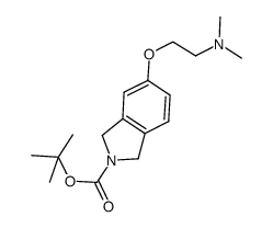 tert-butyl 5-(2-dimethylaminoethoxy)-1,3-dihydroisoindole-2-carboxylate Structure
