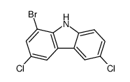 1-bromo-3,6-dichloro-carbazole结构式