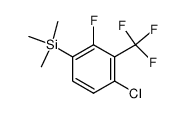 [4-chloro-2-fluoro-3-(trifluoromethyl)phenyl](trimethyl)silane Structure