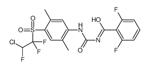 N-[[4-(2-chloro-1,1,2-trifluoroethyl)sulfonyl-2,5-dimethylphenyl]carbamoyl]-2,6-difluorobenzamide结构式