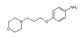 4-(3-吗啉-4-基-丙氧基)-苯胺结构式