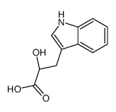 (2S)-2-hydroxy-3-(1H-indol-3-yl)propanoic acid结构式