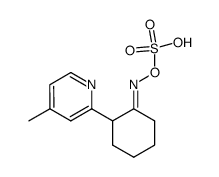 2-(4'-methyl-2'-pyridyl)cyclohexanone oxime hydrogensulfate结构式