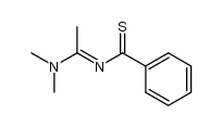 4-Dimethylamino-4-methyl-2-phenyl-1-thia-3-azabuta-1,3-diene结构式